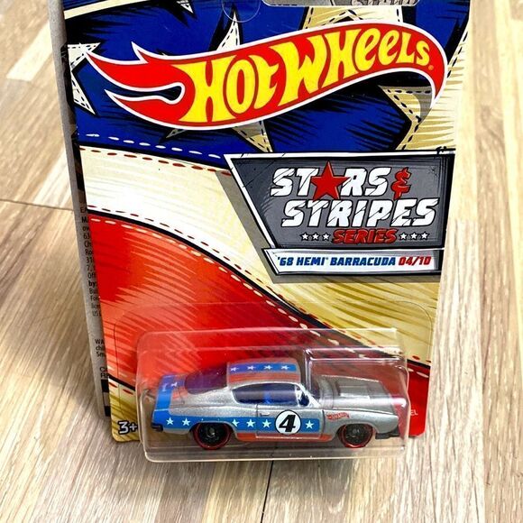 Hot wheel Stars & Stripes series hemi Baracuda Plymouth hemi Chevy blazer 4 x 4 - Picture 7 of 7